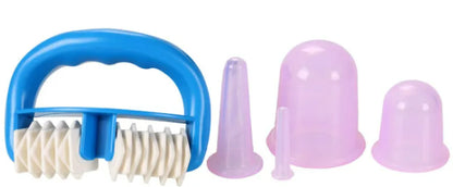 5pc Roller massager w/Vacuum Cupping Device