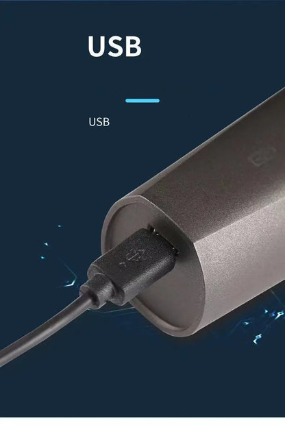 3-in-1 Men's Electric Razor with Trimmer and Shaver